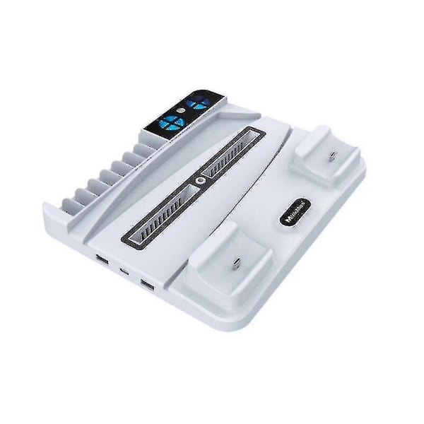 Kølerventilatorer til PS5-køling Ps5 Lodret kølestativ til PS5-controller Opladning Kølebase Cd-rom/digital udgave