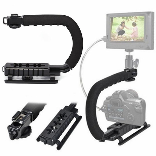 C-muotoinen videokahvan stabilointikahvan pidike SLR Dv -kameralle Iso-Britannian myyjä