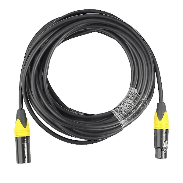Xlr-kaapeli, uros-naaras, balansoitu äänikaapeli, Xlr Karon -mikrofonikaapeli, 3-pinninen Xlr-kaapeli, 10 jalkaa, keltainen