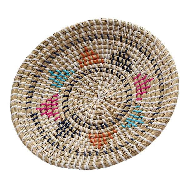 Käsintehty seinäkori Kudottu kori Luonnollinen boho-sisustus Riippuva seinäkoriste Kotiin Makuuhuoneeseen Keittiöön