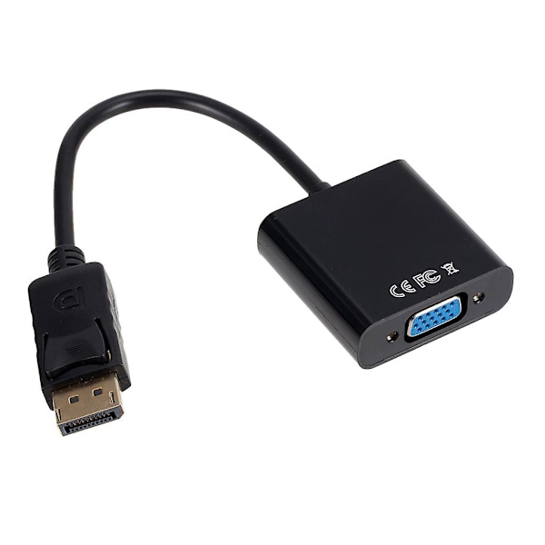 Mini Displayport Display Port Dp till Vga Kabeladapter 1080p för Hdtv-skärm