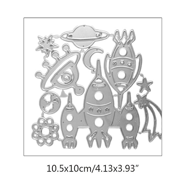 Planeetta Kuu Metallileikkurit Stensiili Diy Scrapbooking Albumi Paperikortti Malli Muotti Kohokuviointi Käsityökoristelu