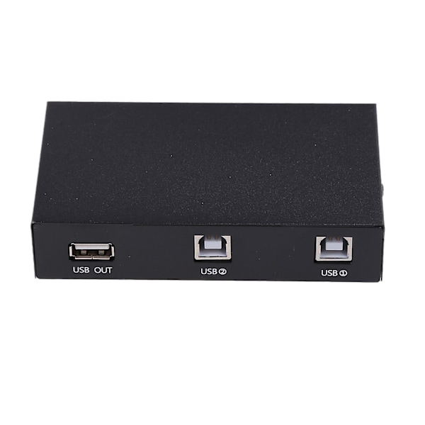 2 i 1 ut USB-utskriftdeler, 2 USB 2.0-porter Splitter delingsenhet bryterboks