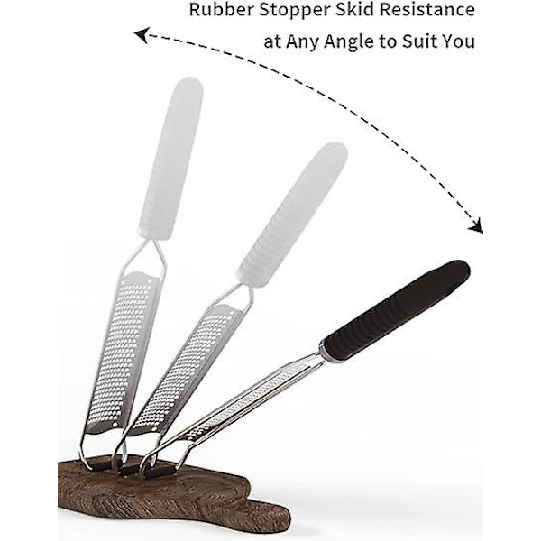 Manuel Ost Rivjern & Citrus Zester Premium Klassisk Skarp Rustfrit Stål Zester Rivjern, ideel til