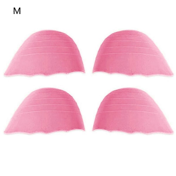 2 Par Toe Plugger Myke Svamphælforinger Gjenbrukbare Toe Filler Innsatser Sko Justerbar Stor Fot Brace Pad Unisex Skoinnsatser pink m