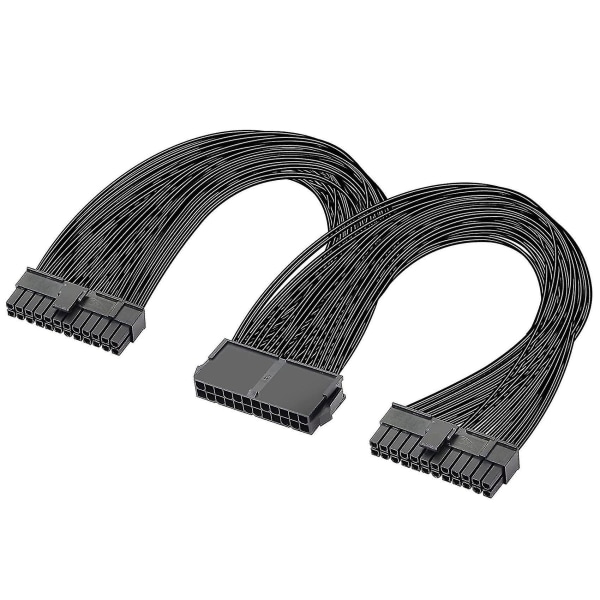Dual Psu Power Supply 24-pins Atx-kabel, for Atx hovedkortkabel