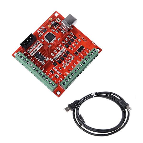 Cnc Usb Mach3 100khz Breakout Board 4 Akse Interface Driver Motion Controller