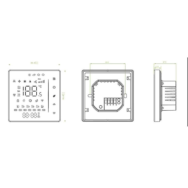 Tuya Smart Life Wifi Termostat Til Kedel Og Varmt Gulv Varme Hjem Temperaturstyring Til