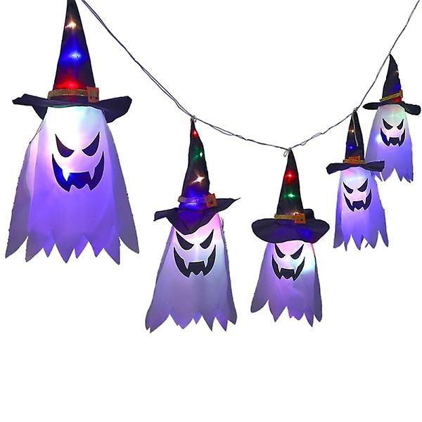 1 sett Halloween LED-lyssnor Stoff Halloween dekorative lys Festival arrangement lys