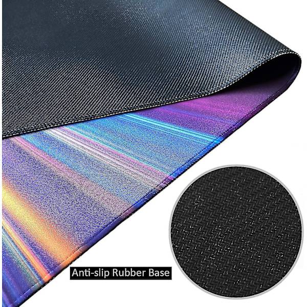 Utvidet musematte Stor Gaming musematte - 35,4x15,7x0,12 tommer Datamaskin tastatur musematte Sklisikker musematte Gummibase og sydde kanter for spill P