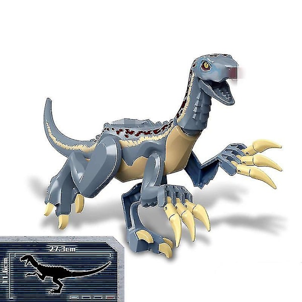 1 stk Jurassic Stor Dinosaur Byggeklosser T-rex Quetzalcoatlus Spinosaurus Actionfigurer Barnleker therizinosaurus