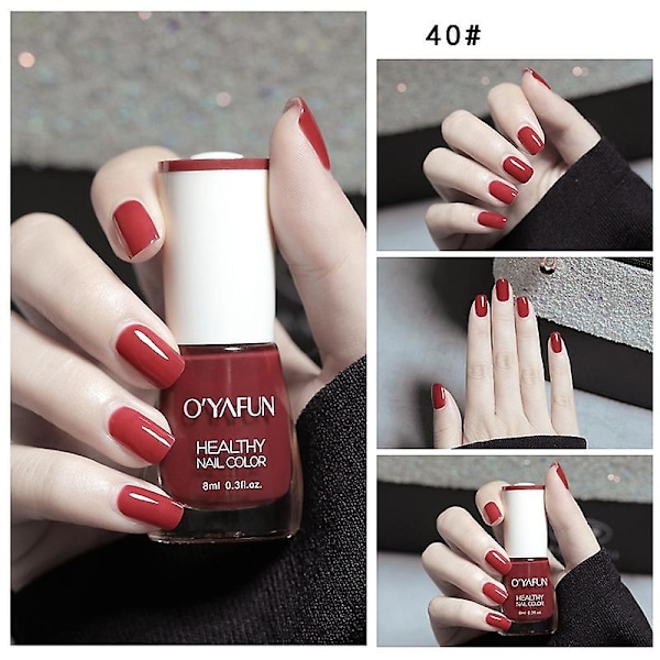 Oyafun 40 Gellack Set Manikyr Naglar Semi Permanent Set Naglar Lätt Nagelavlägsnande