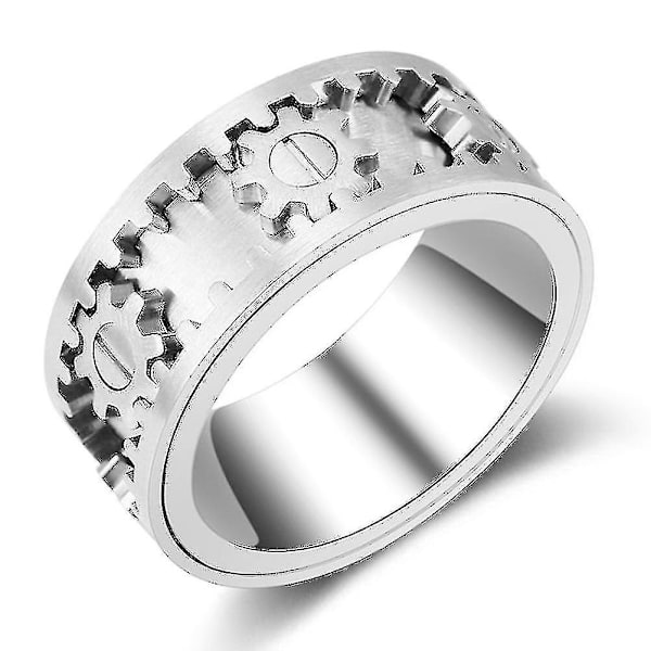 Alg roterende gear ring i rustfrit stål maskineri vind designer dekompressionsring-størrelse:7