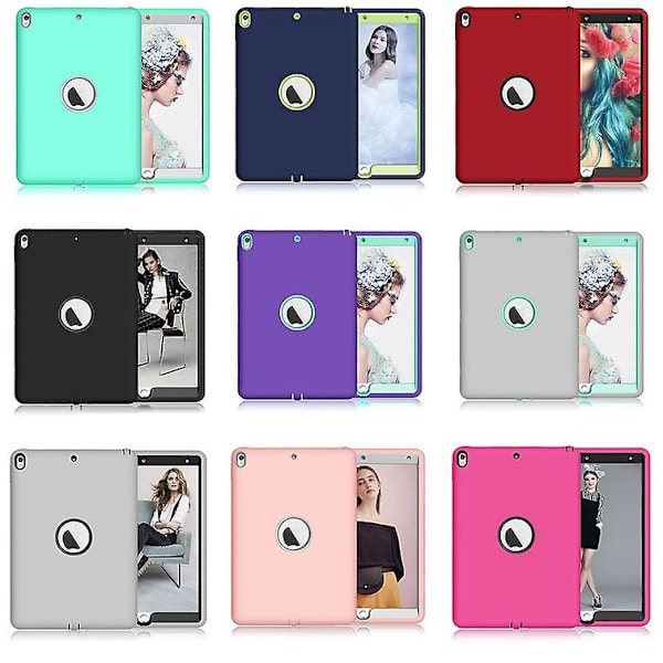 Stødsikker Armor Gummi Hybrid Heavy Hard Cover Case til iPad 2 3 4 Mini 1 2 3