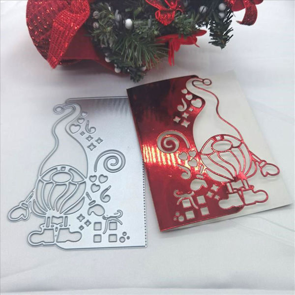 Jultomte Santa Metallskärningsform Stencil Diy Scrapbooking Album Papper
