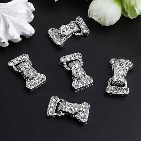 5 st/set 24x14mm Magnetiska Smyckeslås 3 Strängar För Strass Smycken Accesso