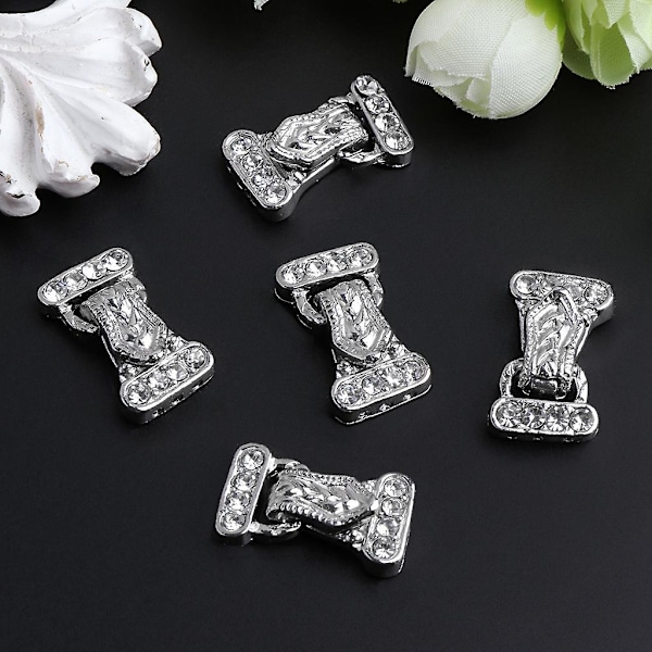5 stk/sett 24x14mm magnetiske smykkelåser 3 tråder for strass smykker tilbehør