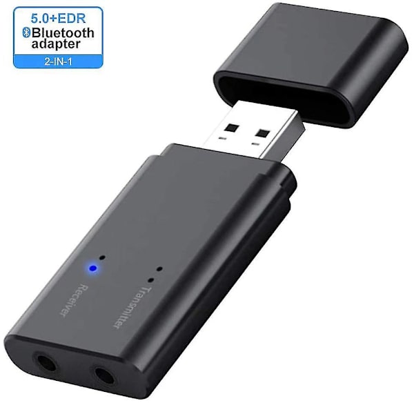 Usb Bluetooth -sovitin 5.0 vastaanotinlähetin, 2-in-1 Bluetooth -lähetinvastaanotin