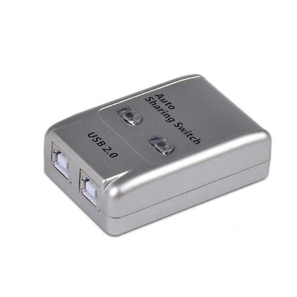 USB 2.0 Auto Sharing Switch 2 Port Hub Adapter Switcher För 2 PC skrivare USB Switch Devices Support
