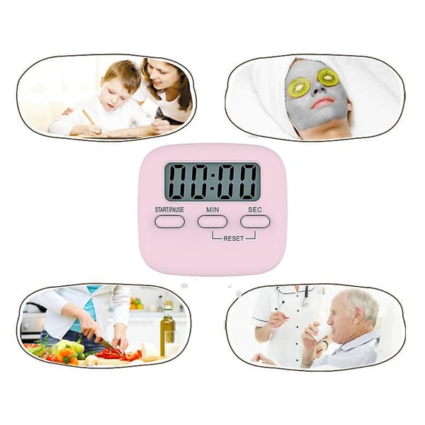Söt digital kökstimer nedräkning mini liten stoppur nedräkning timer