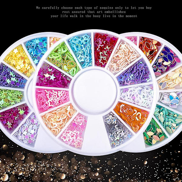 Nagelkonst Rhinestones Nagelkristallpärlor Nagelkonst Pärlor Färgglada