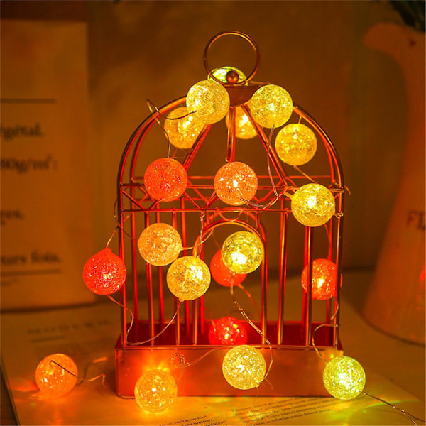 10 LED-fargede ballonglys til jul, bryllup og fest