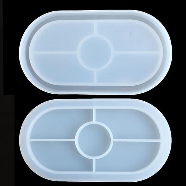 Diy Oval Ashtray Silicone Mold Resin Mold Durable Plate Model Making Tray