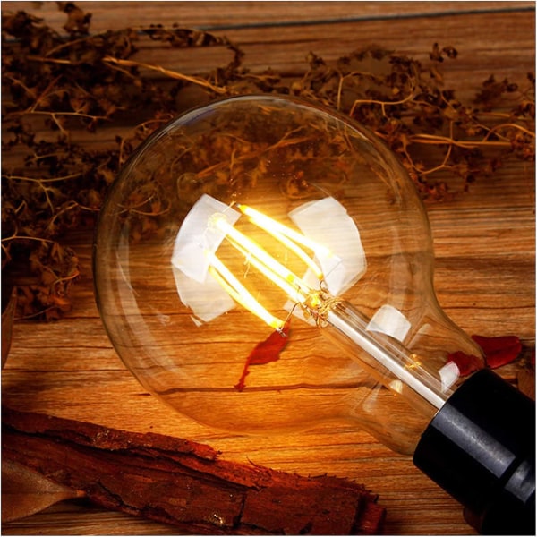 Vintage Glödlampa E27, Retro Edison Lampa Led Vintage Glödlampa G80 Dekorativa 4w Antika Glödlampor, Varmvitt Ljus Idealisk för nostalgisk belysning i