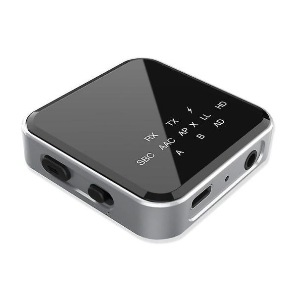 2-i-1 Bluetooth-mottaker-sender Bluetooth V5.2 +tx 250mah 3,5 mm TV-datamaskin billydadapter