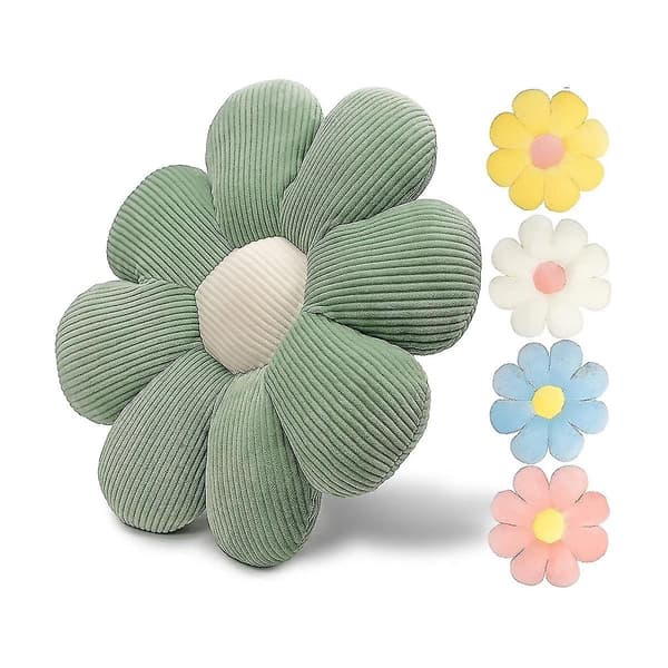 Hemdekor Blomkudde - Dekorativa Kuddar, Blomsterkudde För Vardagsrum, Barnrum, Bil