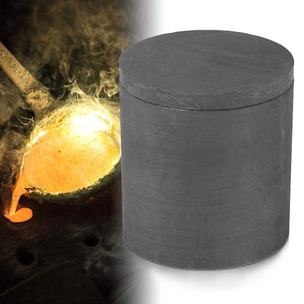 Høj renhed grafit smeltedigel støbning med låg 40*40mm kompatibel sølv og sort