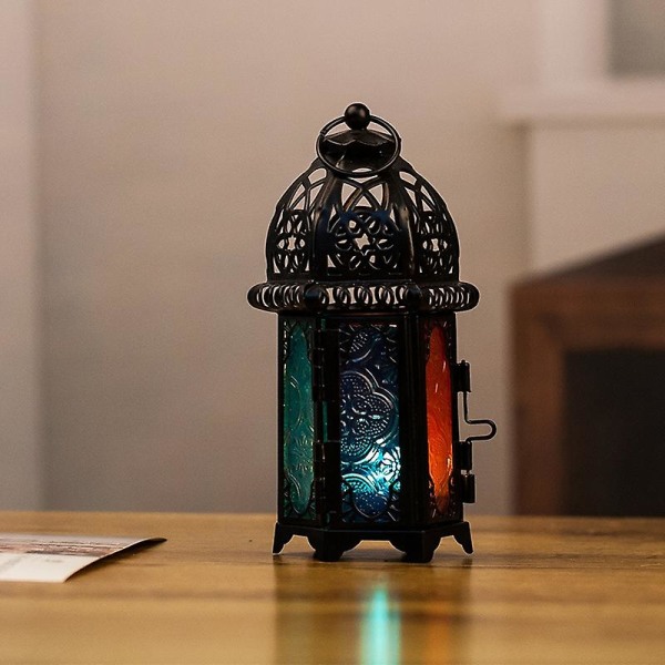 Marokkansk smijernsglass lysestake Creative Home lysestake Lantern Decor Wind