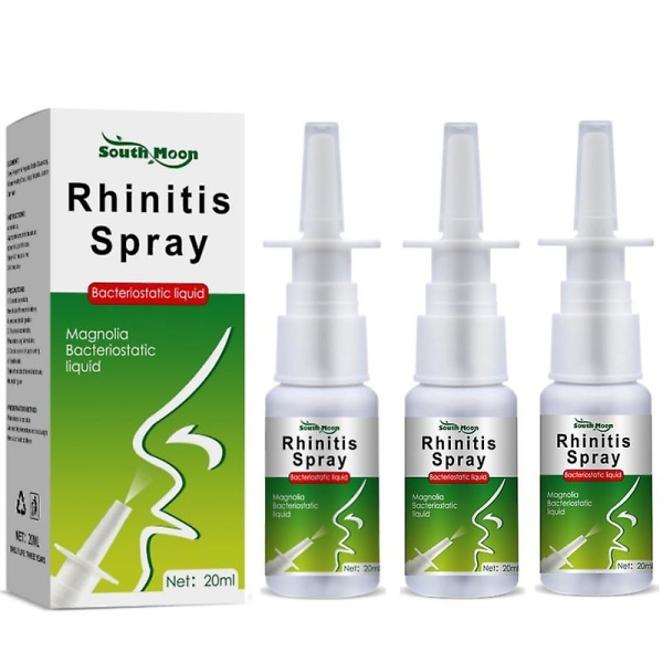 3x Rhinitis nässpray Naturlig snabb lindring nässpray Nysningar bihåleinflammation Snarkning behandling Näsvårdsspray