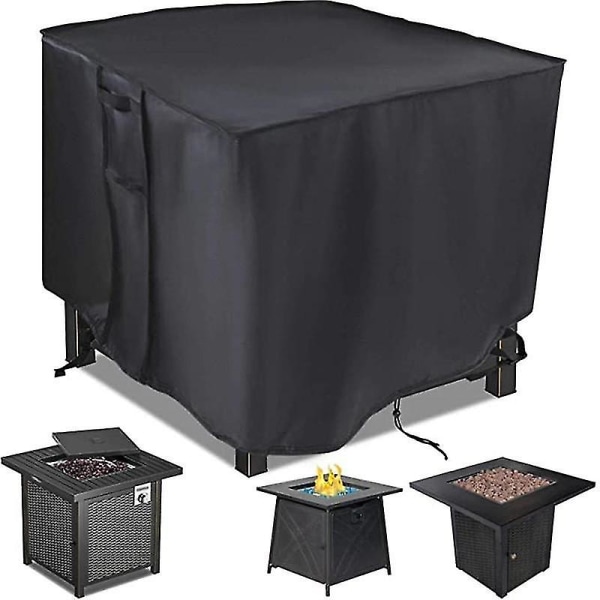 Møbeldeksel, Oxford 210D Fire Pit Cover Fire Pit Cover Outdoor Square Fire Pit Cover Vanntett