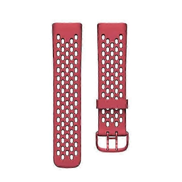 Fitbit Blaze -nahkakellonranneke dark red