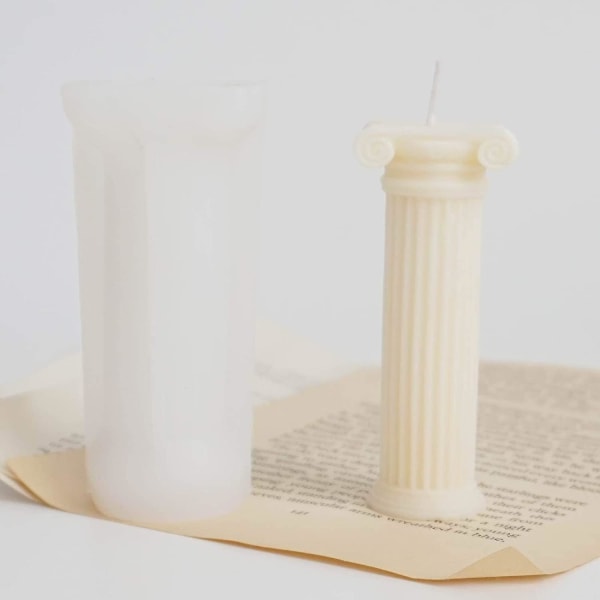 Roman Column Mould Silikon Form Aromaterapi Ljus Form Modern Enkel Mould Handgjord doftljus Form? lämplig för