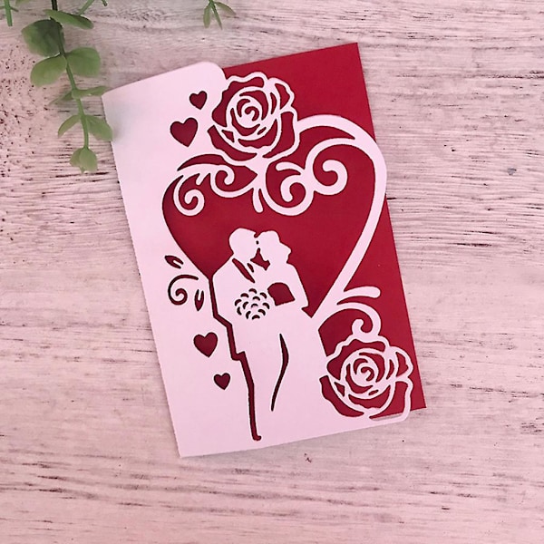 Metallstansar Bröllopsinbjudan Diy Scrapbooking Dekorativ Prägling Papper