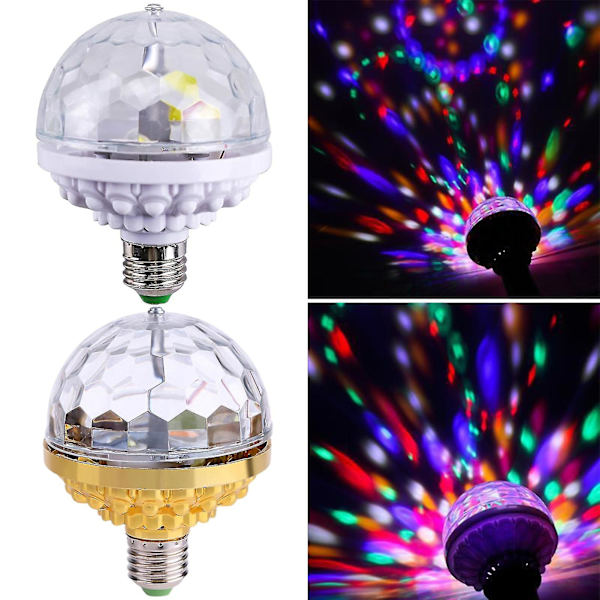 Waner LED-scene lampe, roterbar, høj lysstyrke, flammehæmmende, lækagebeskyttelse, bred anvendelse, dekorativ ABS, farverig roterende scene RGB LED-pære