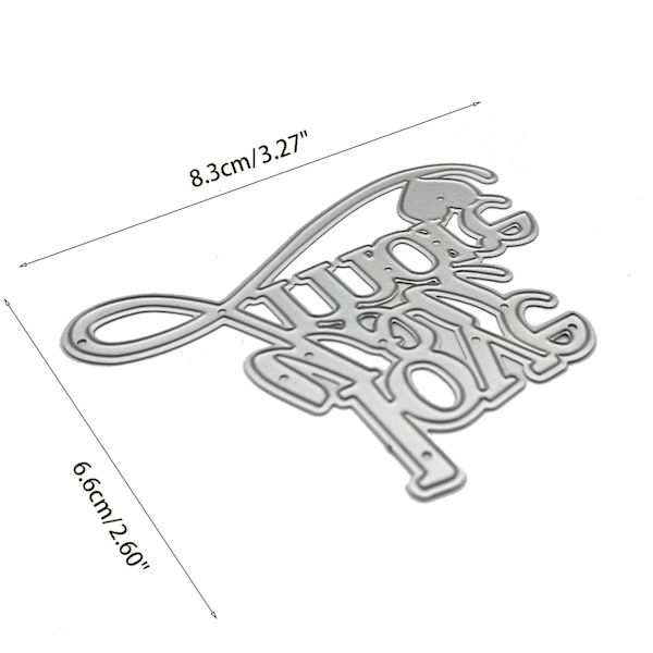Elsker dig mor og hjerte metal skæredør stencil DIY scrapbooking prægning værktøj papir kort album skabelon form dekor