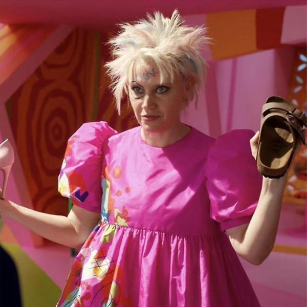 2024 Film Barbie Cosplay Peruk Konstig Barbie Rollspel Kostym rekvisita Festtillbehör för kvinnor Presenter