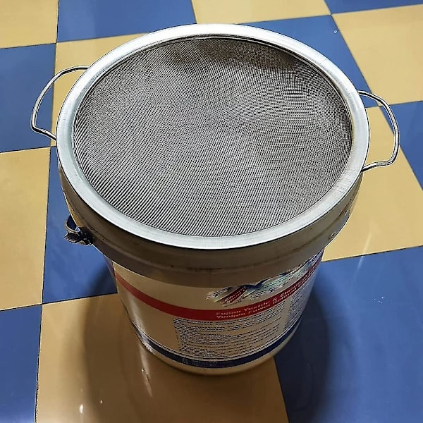 60 Mesh Rustfritt Stål Maling Sil, Passer Til En 5 Gallon Bøtte, Filtrer Urenheter, Enkel Å Rengjøre Og