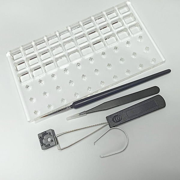 30 brytare testare öppnare smörj station diy lock avlägsnande plattform keycaps dragare