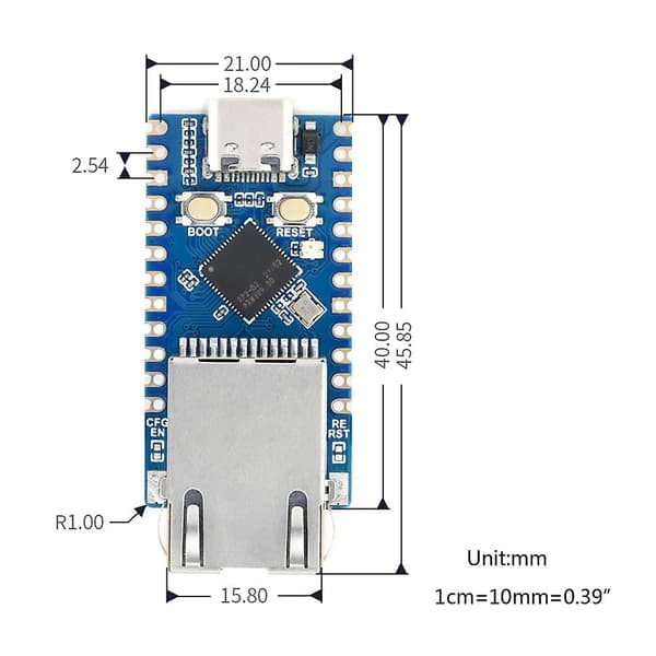 Rp2040-eth Mini Development Board - Et must-have for utviklere og hobbyister