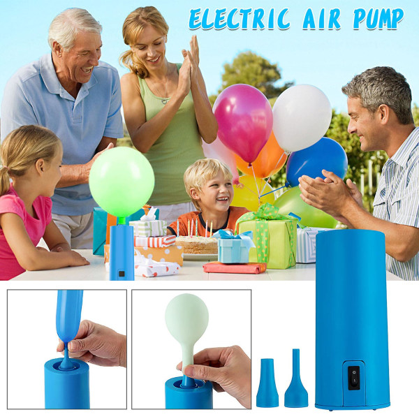 Gulv- og damprensertilbehør Ballonger Elektrisk oppblåsningspumpe Bærbar lange ballonger Pumpe Elektrisk husholdningspumpe