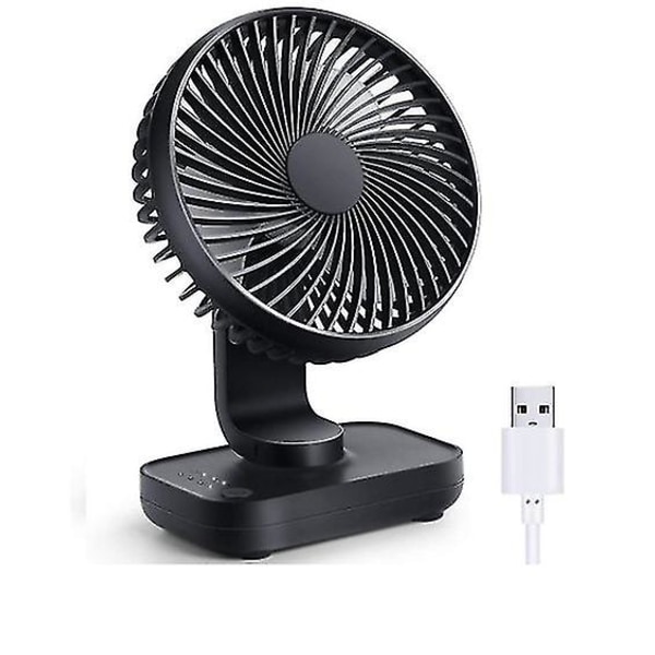 Mini Liten Stille USB-Lader Fan Student Kontor Hjem 4000 Mah Kreativ Ins