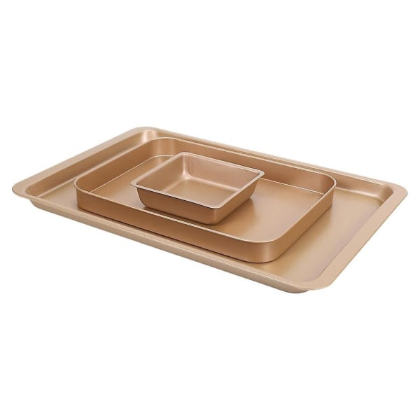 Bakplåtsset, Non-stick kakformset Professionell bakplåt, Bakform Rektangulär kakform F