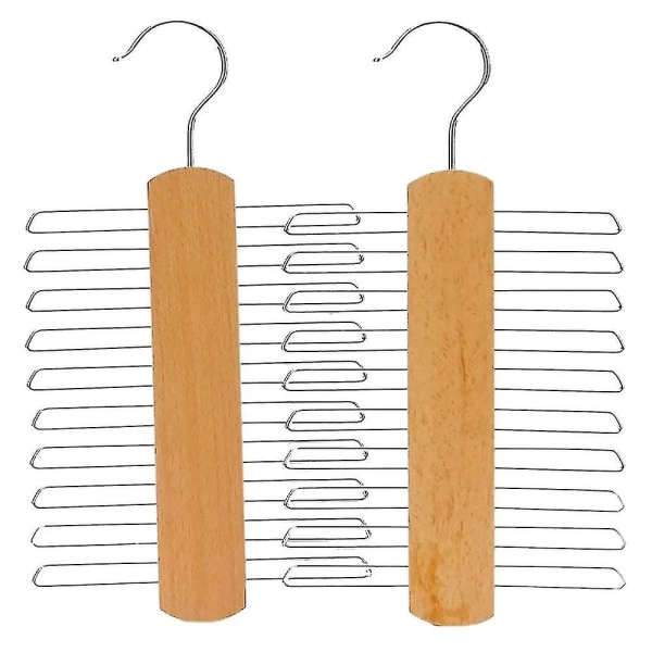 2 st Trä Slips Rack Hållare, Rotera förvaringsställ med halkfria clips
