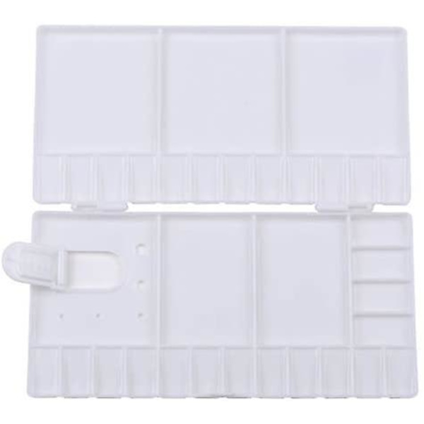 Akvarel 33 rum plastmalingspalette sammenklappelig palette til