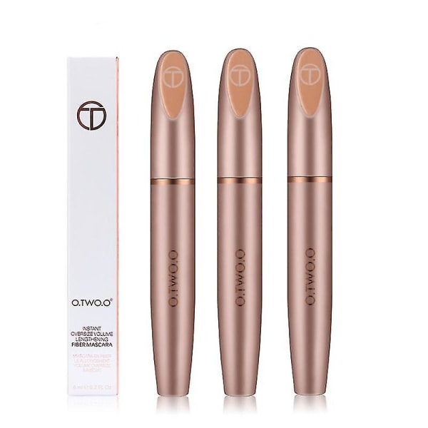 3 st O.two.o 3D Silkefiber Mascara Längd, Vattentät, Långvarig, Lockig, Tjock Mascara, Långa Fransförlängningar, Makeup