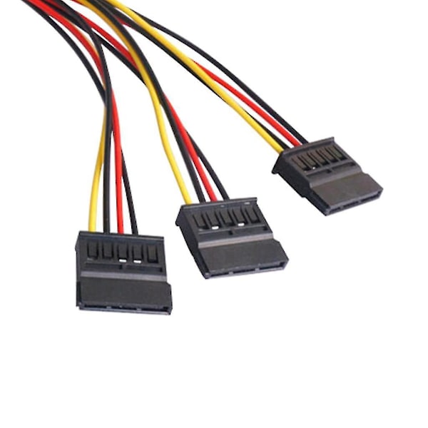 4-pin Ide -virtalähteen muuntokaapeli 1 - 3 kiintolevyn jatkokaapeli Y-kaapeli